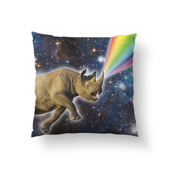 Rhinocorn Throw Pillow