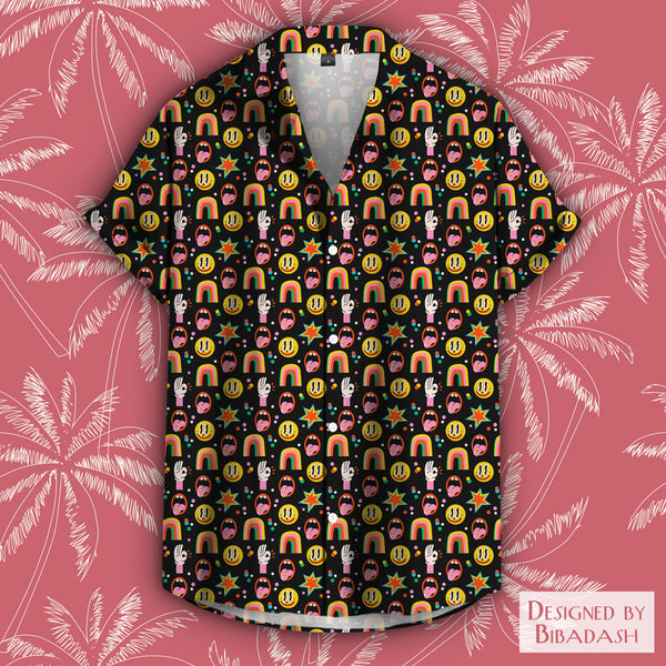 Trippy Party Button Down Shirt