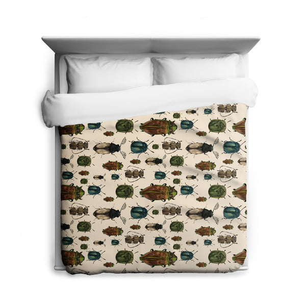 March of The Beetles Duvet Cover