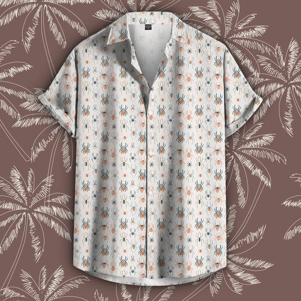 Spooky Spider Button Down Shirt