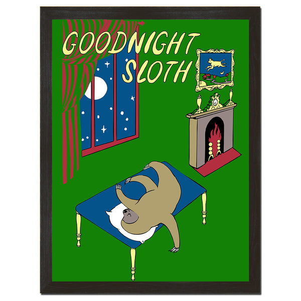 Goodnight Sloth Art Print