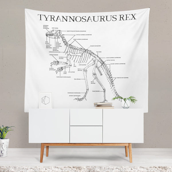 Tyrannosaurus Rex Anatomy Tapestry