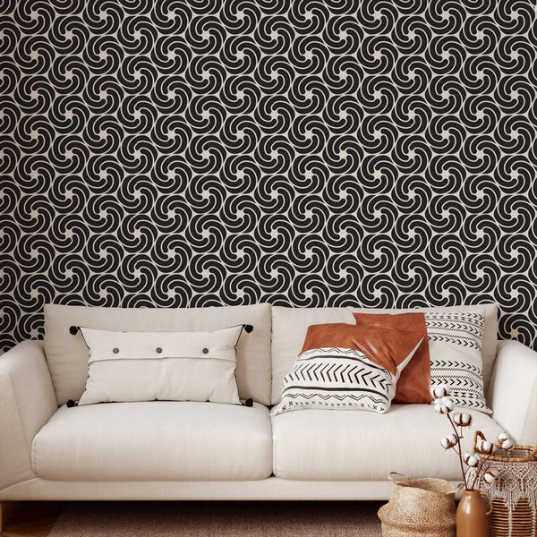 Abstract Swirl Pattern Wallpaper