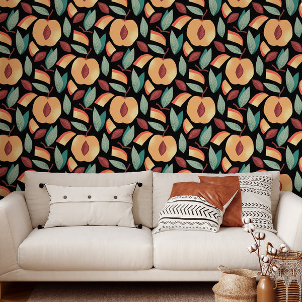 Peach Pattern Wallpaper