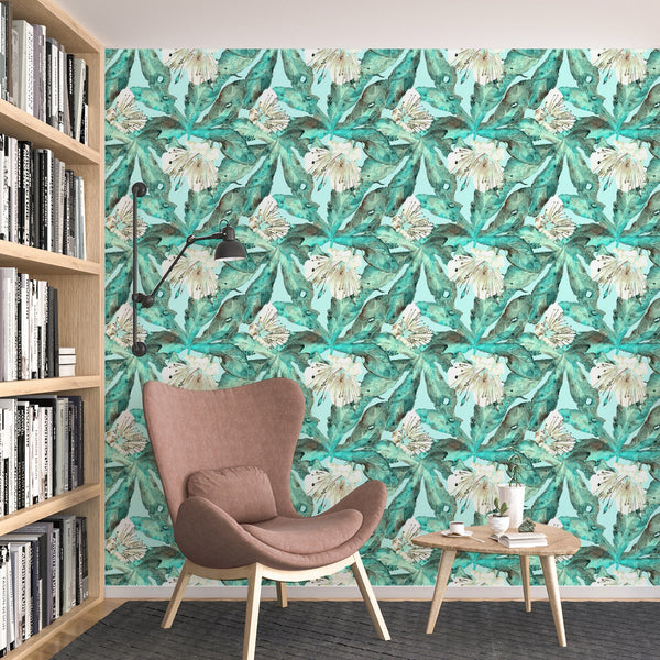 Paradise Flower Pattern Wallpaper