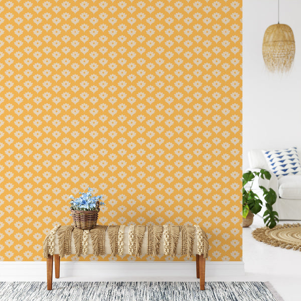 Yellow Blooms Peel & Stick Wallpaper