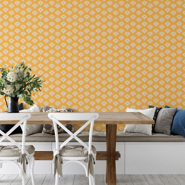 Yellow Blooms Peel & Stick Wallpaper