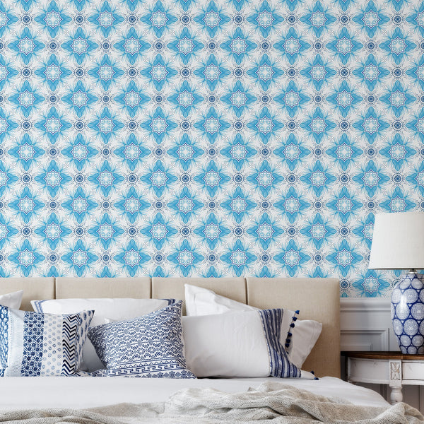 Blue Patterns Peel & Stick Wallpaper