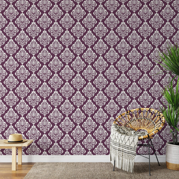 Violet Flowers Peel & Stick Wallpaper