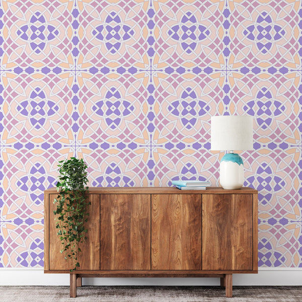Purple Tiles Peel & Stick Wallpaper