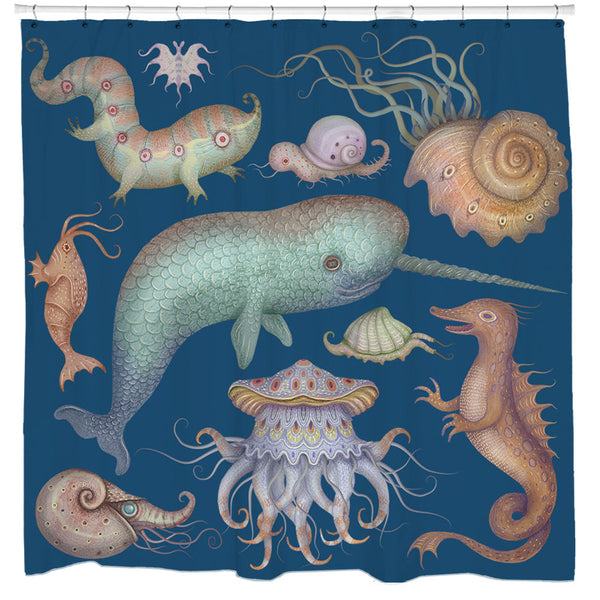 Sea Creatures Shower Curtain