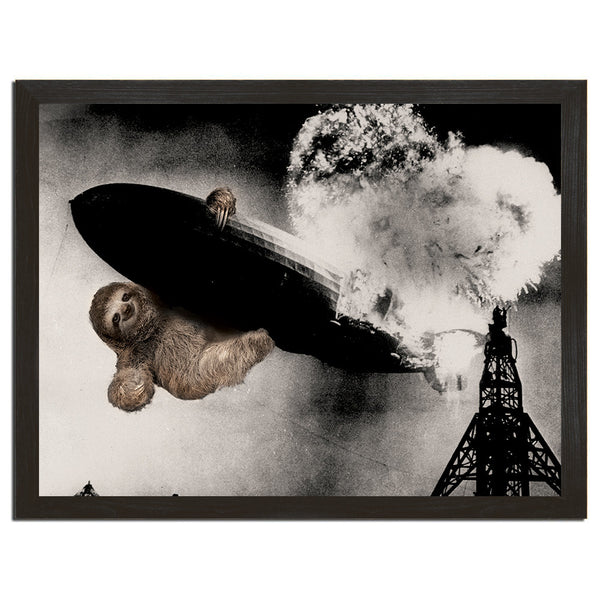 Slothzilla Hindenburg Art Print