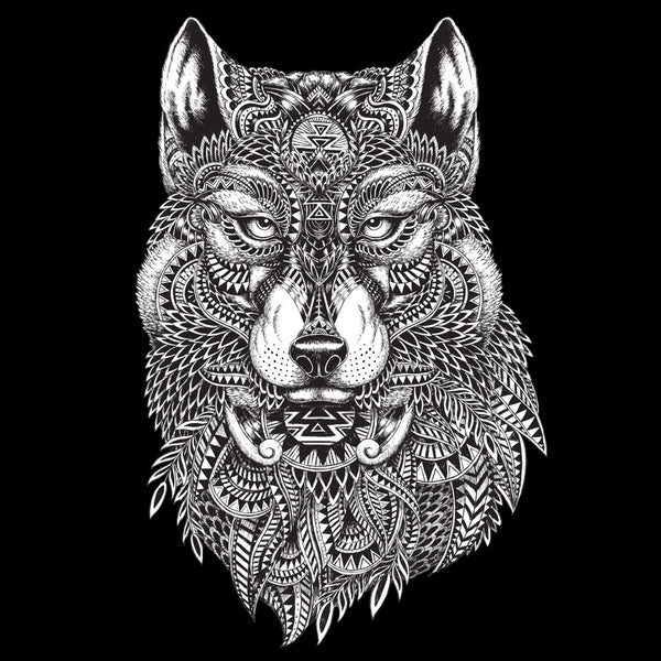 Tribal Wolf Duvet Cover