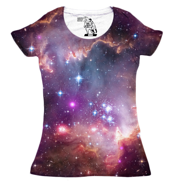 Under the "Wing" of the Small Magellanic Cloud Women's Graphic Tee Crewneck Top