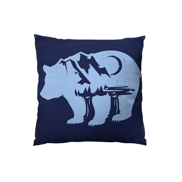 Bearscape Throw Pillow