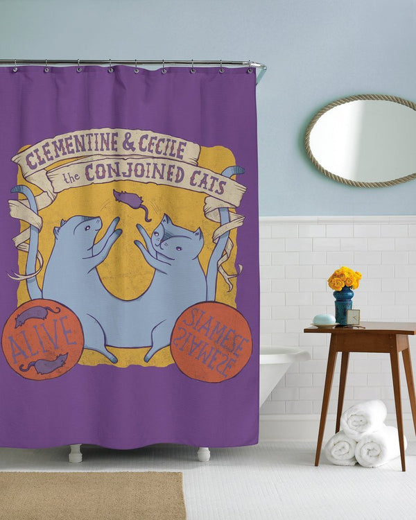 Siamese Cats Shower Curtain