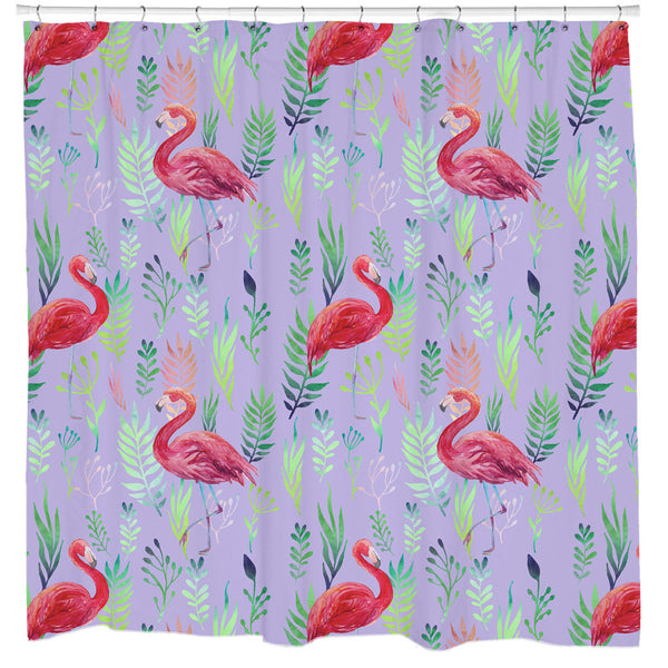 Flamingo Spotting Shower Curtain