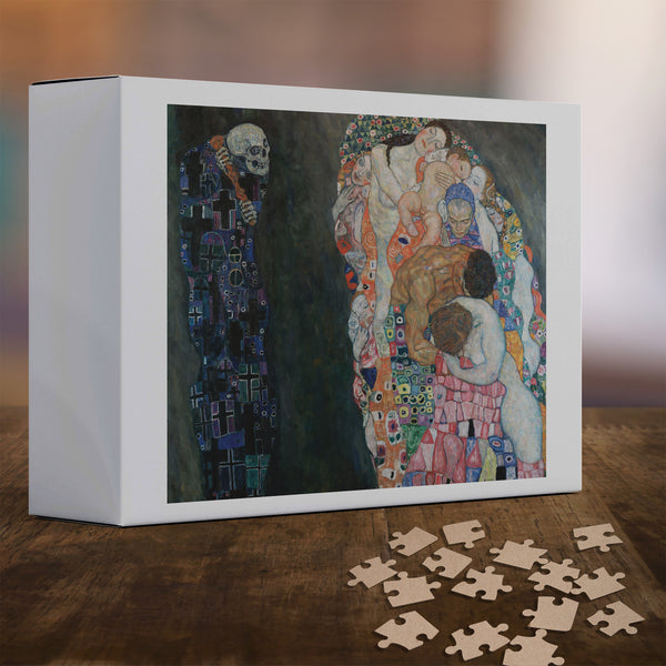 Gustav Klimt Skeleton Artwork Jigsaw Puzzle