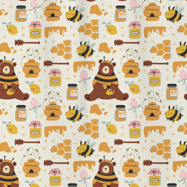 Honey Bear Shower Curtain