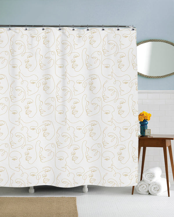 Faces Shower Curtain