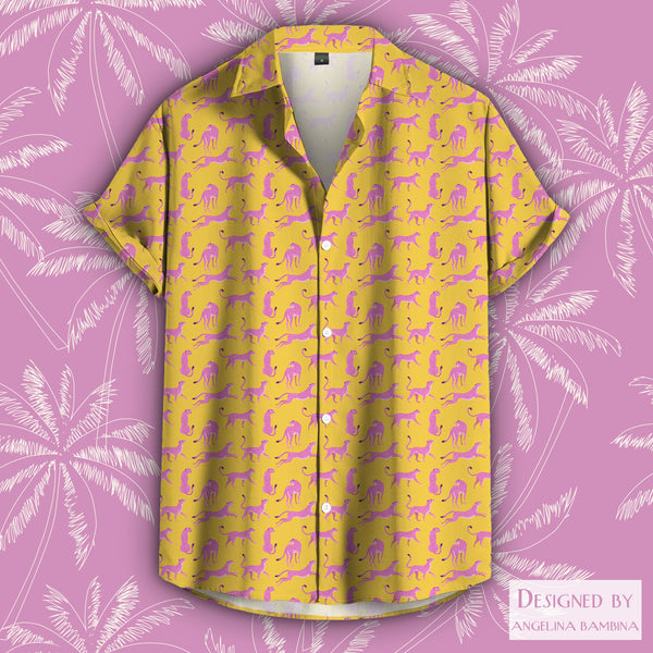 Pink Cheetah Hawaiian Shirt