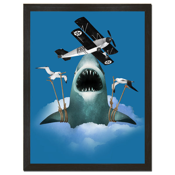 Air Shark Art Print