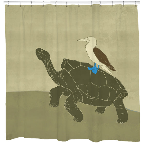 Tortoise Ride Shower Curtain