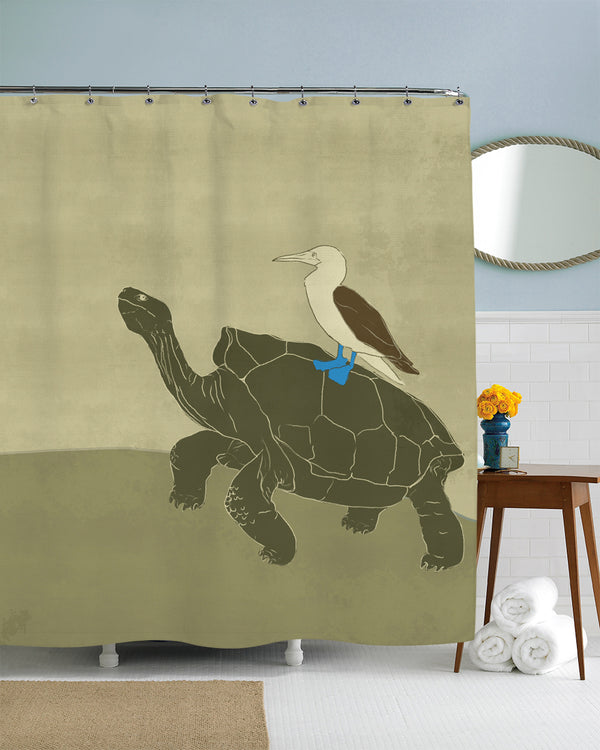 Tortoise Ride Shower Curtain
