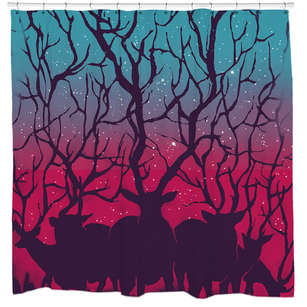 Deer Forest, Deer Shower Curtain