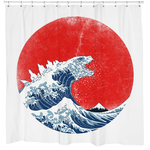 Gojira Wave Shower Curtain
