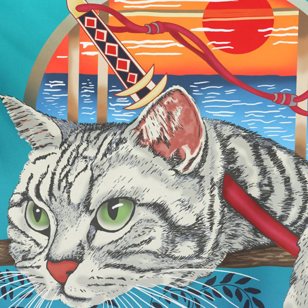 Samurai Cat Tapestry