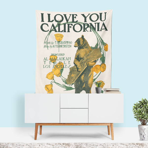 I Love California Tapestry