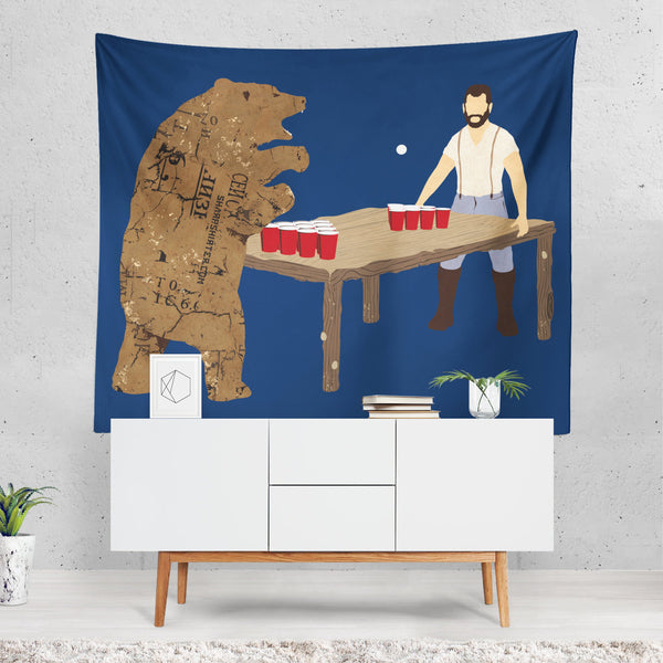 Bear Pong Tapestry