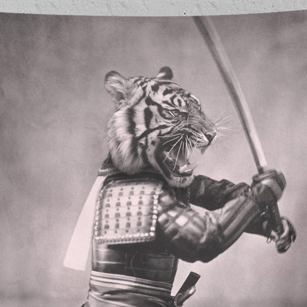 Samurai Tiger Tapestry