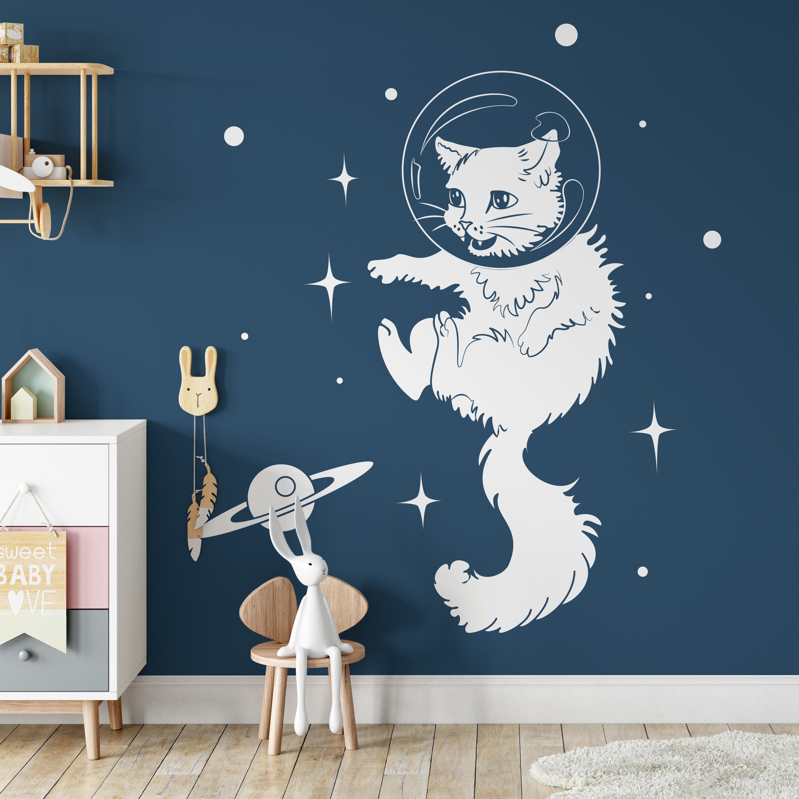 Cat Whiskers Removable Wallpaper Tiles