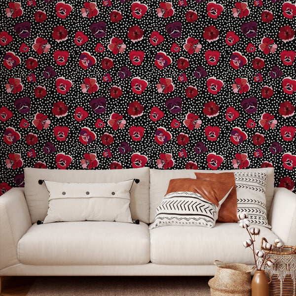 Red And Black Fabric, Wallpaper and Home Decor