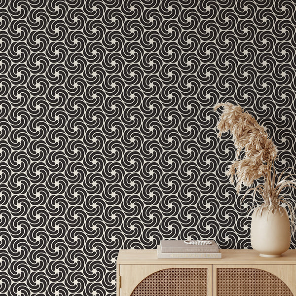 Abstract Swirl Pattern Wallpaper