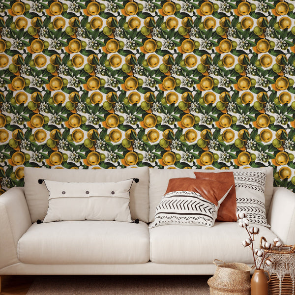 Citrus Pattern Wallpaper