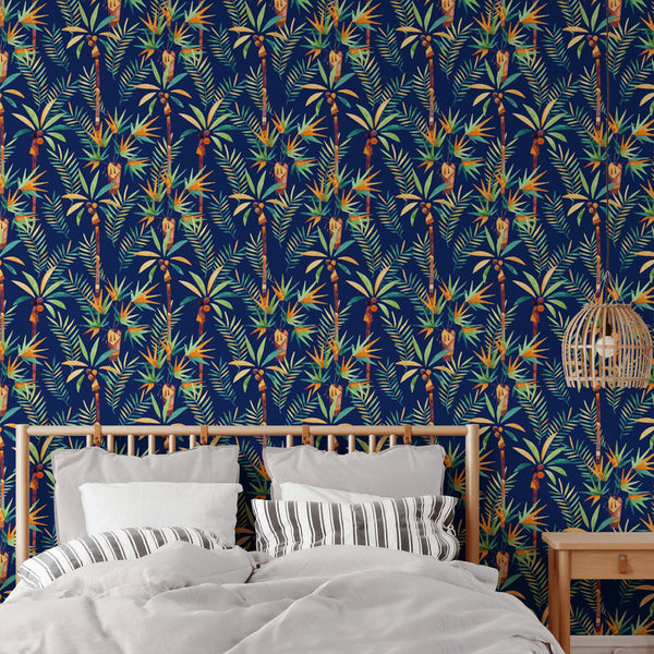 Blue Palm Wallpaper