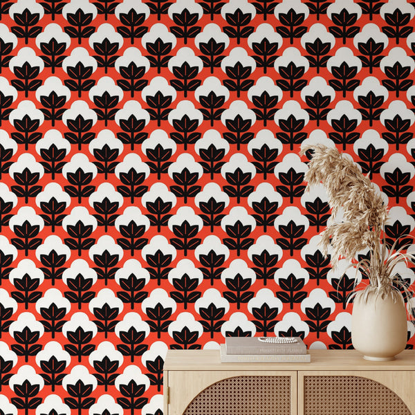 Cotton Pattern Wallpaper