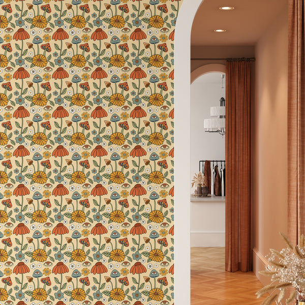 Flower Shrooms Wallpaper