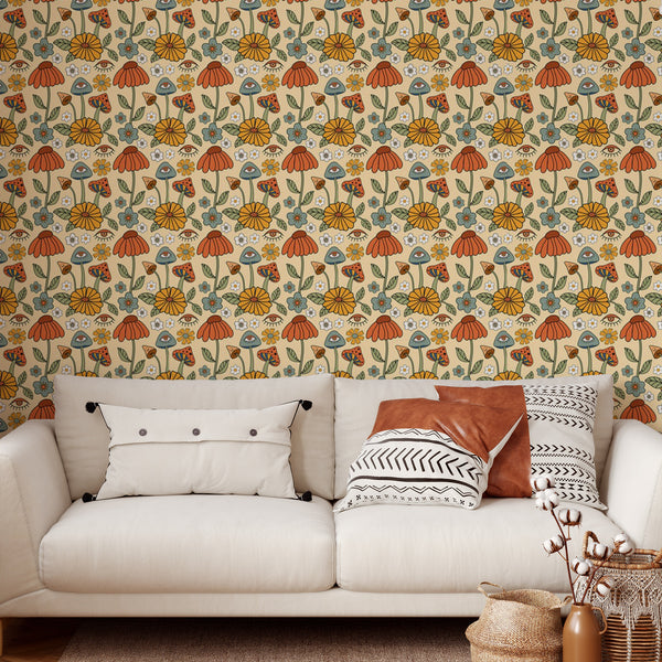 Flower Shrooms Wallpaper