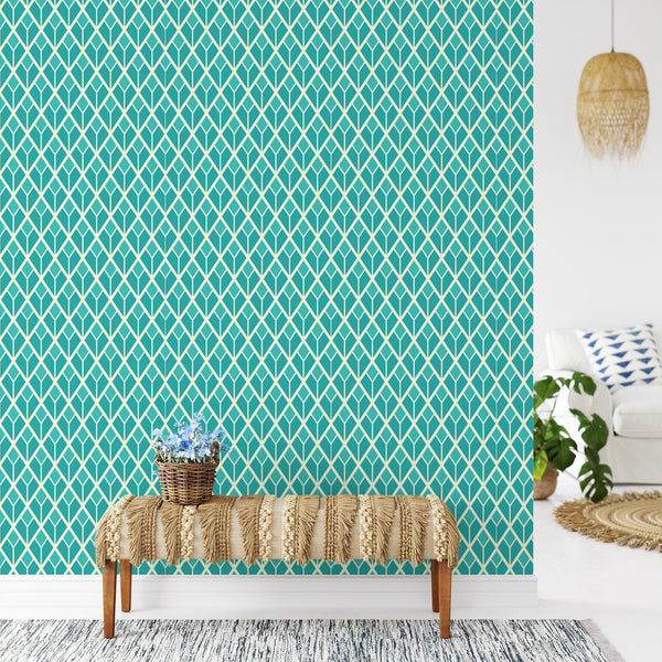 Aquamarine Peel & Stick Wallpaper