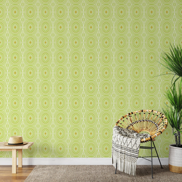 Green Hypno & Stick Wallpaper