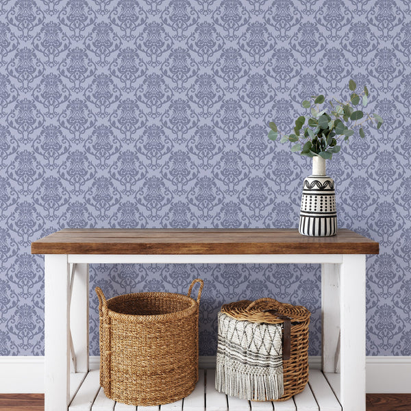 Gray Intricate Design Peel & Stick Wallpaper
