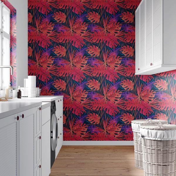 Red Palms Wallpaper