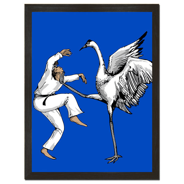 Karate Krane Art Print