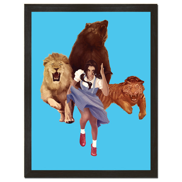 Lion Tiger Bear Art Print