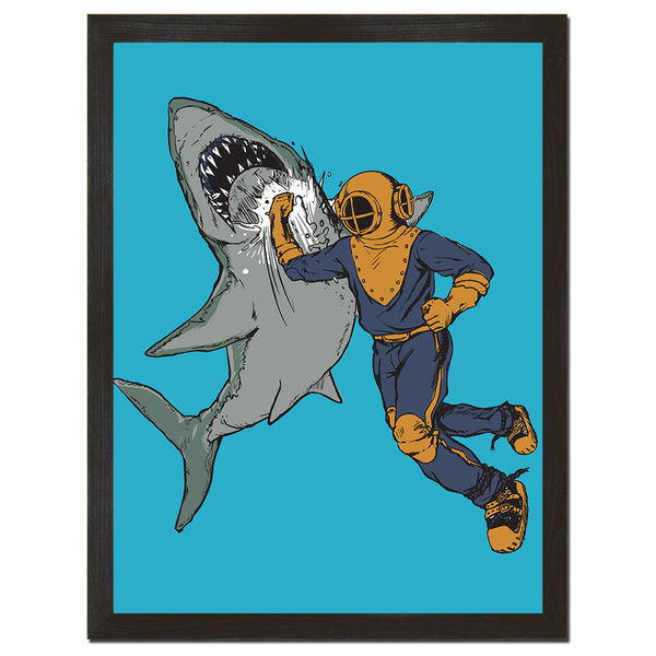 Shark Punch Art Print