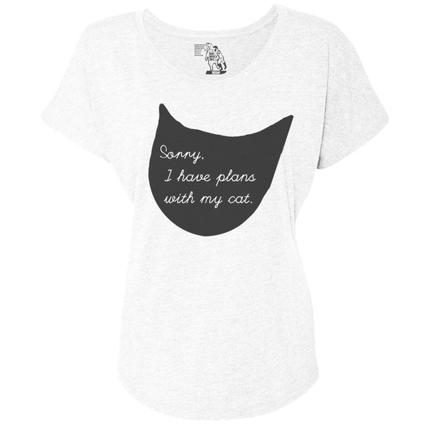 Sorry I Have Plans Women's Graphic Tee Dolman Top